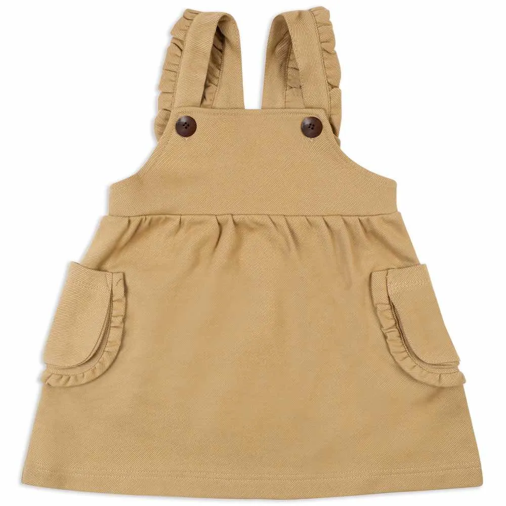 Milkbarn - Organic Overall Dress - Rust Denim