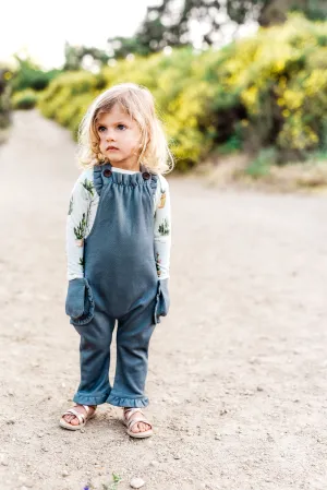 Milkbarn - Organic Ruffle Overall - Denim