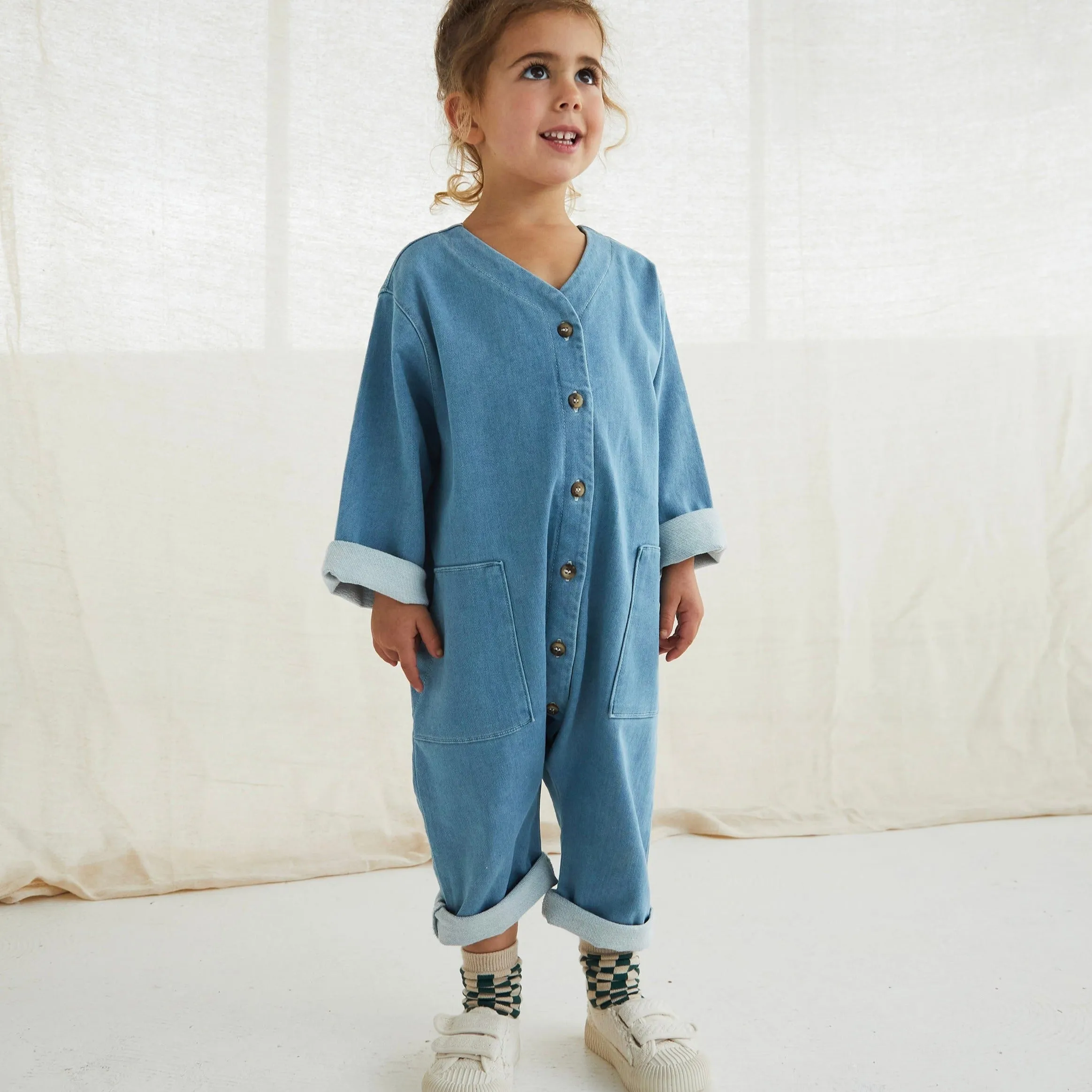 MILKING IT x ANDO Denim Overalls (Light Wash)