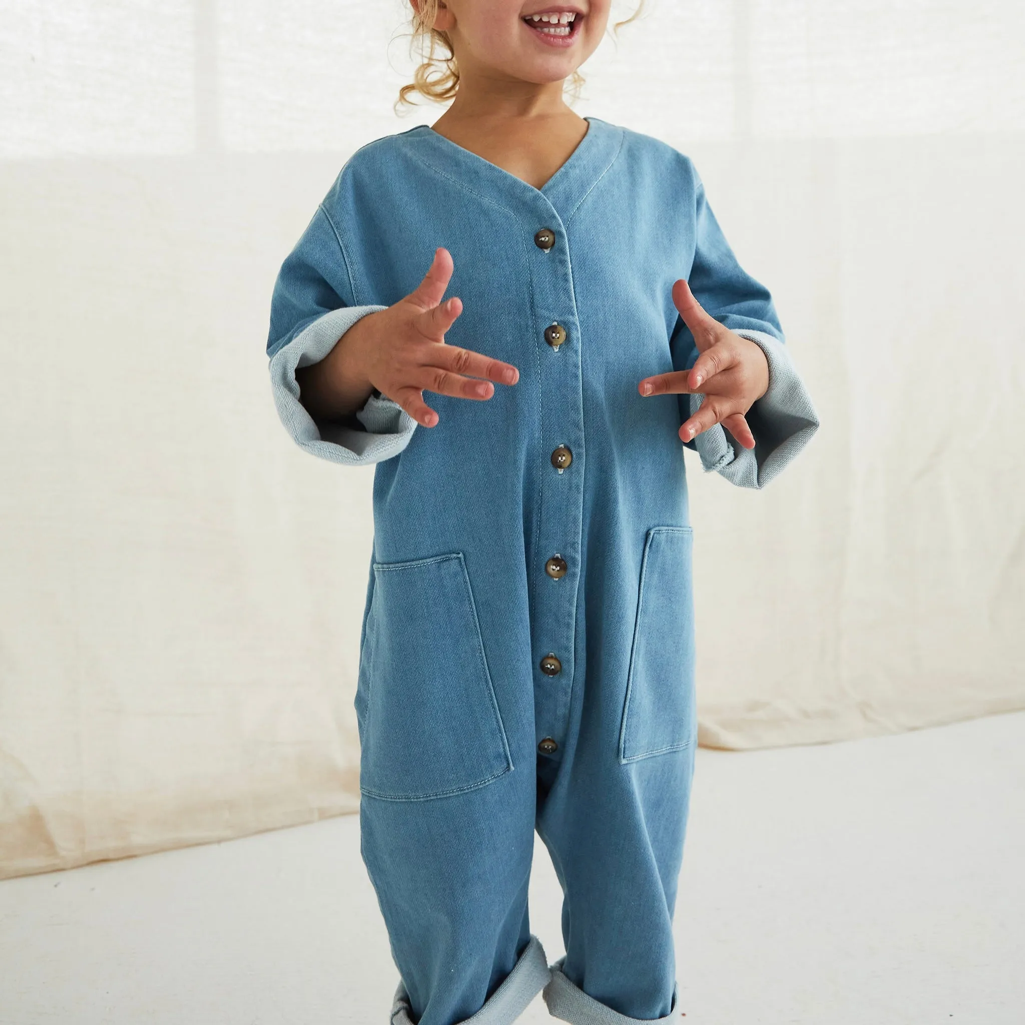 MILKING IT x ANDO Denim Overalls (Light Wash)