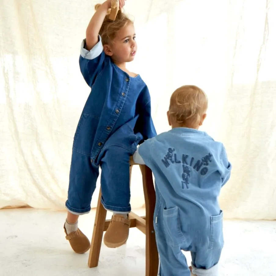 MILKING IT x ANDO Denim Overalls (Light Wash)