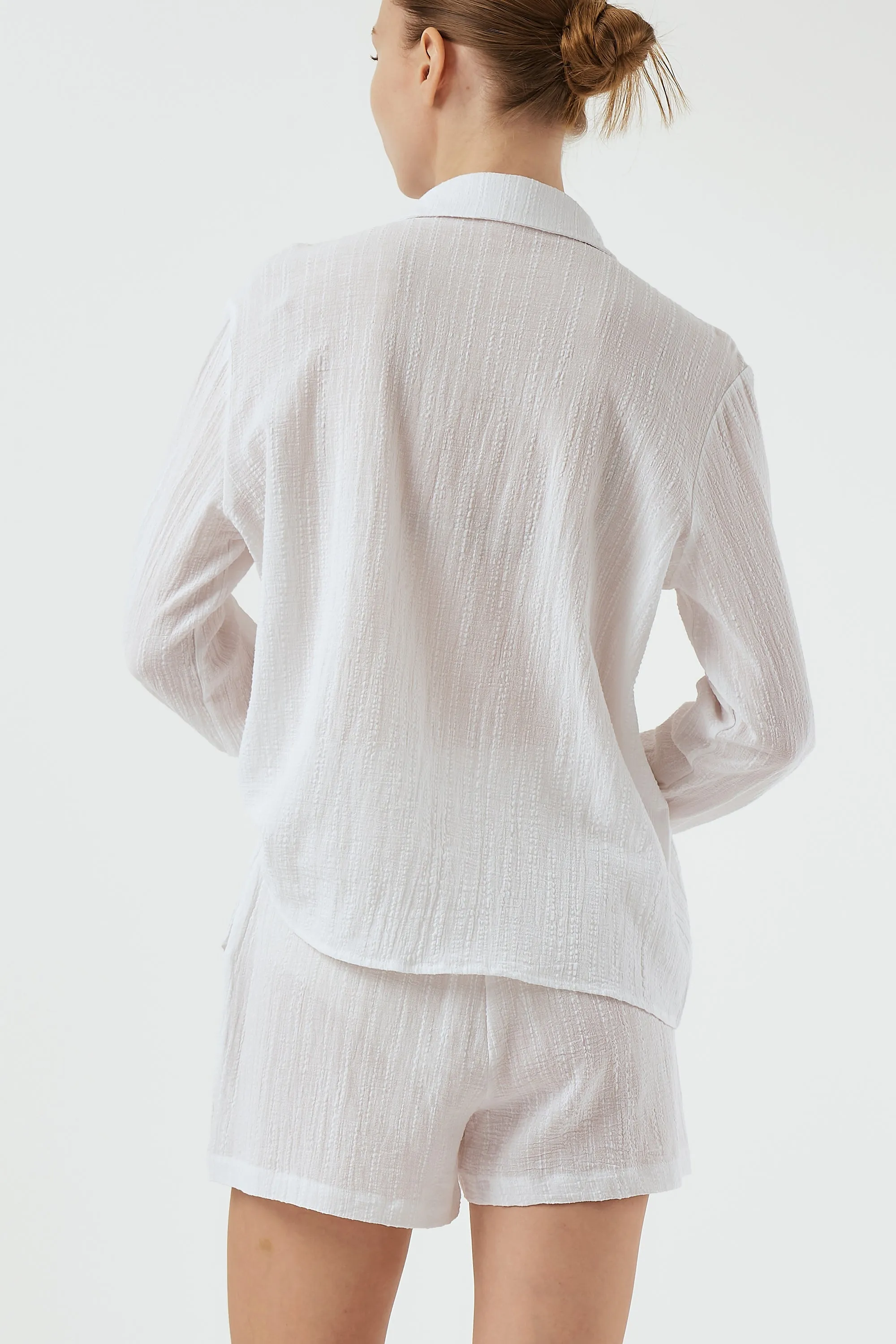 Milly Crinkle Shirt & Shorts Set