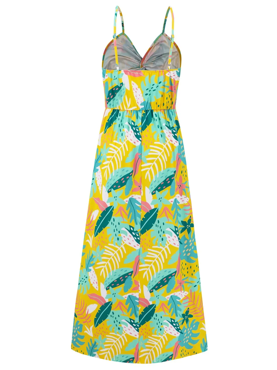 Miranda Twisted Printed V-Neck Cami Dress - Online Exclusive