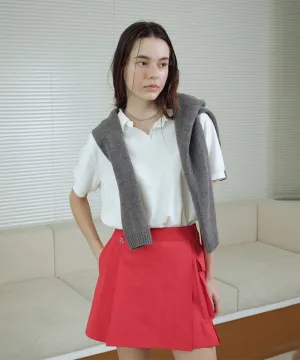Monday Flow Four Seasons Pocket Skirt - Red