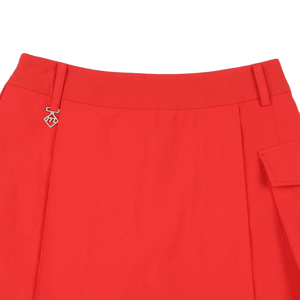 Monday Flow Four Seasons Pocket Skirt - Red