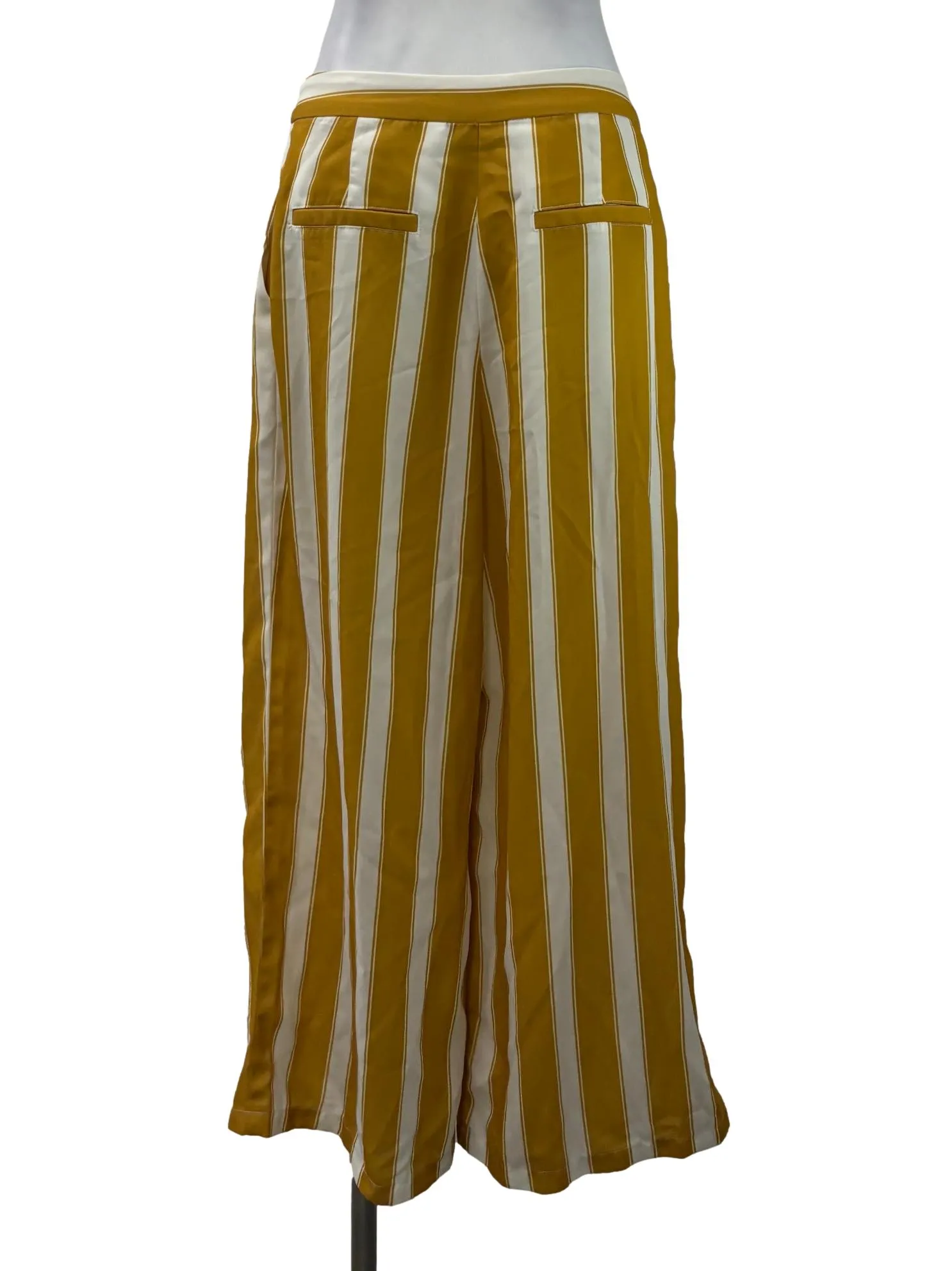 Mustard Yellow And White Striped Pants TCL
