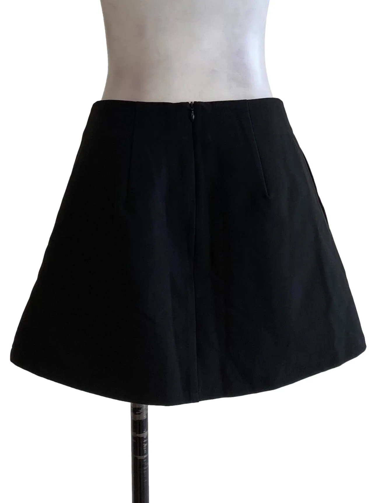 Navy Pleated Straight Cut Pants