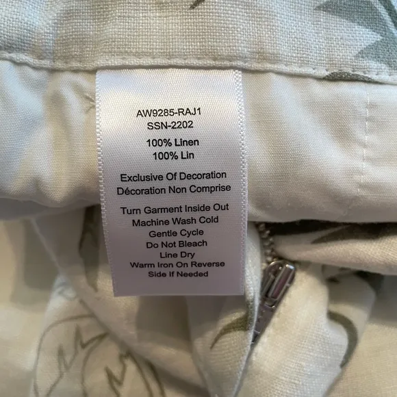 New ATM Palm Tree Print Linen Shorts Size 2 Retail $395