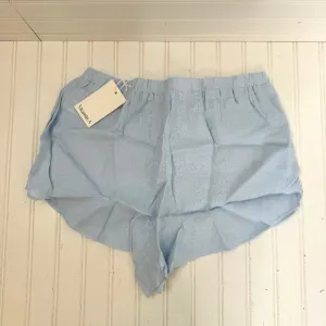 NEW Vitamin A Linen Shorts Medium Blue