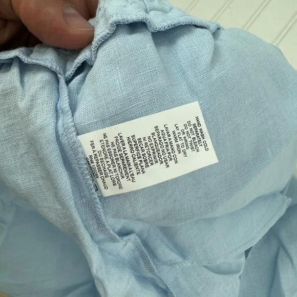 NEW Vitamin A Linen Shorts Medium Blue