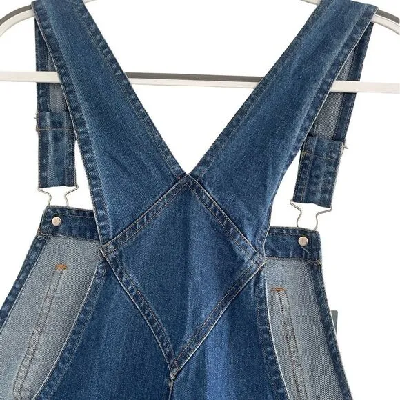 North West Blue - Carpenter Denim Overalls Size: Large Color: Blue Denim