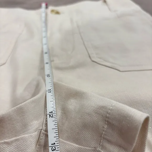 NWOT The Colette Shorts by Maeve: Linen Edition$88 Ivory Size 28 Anthropologie