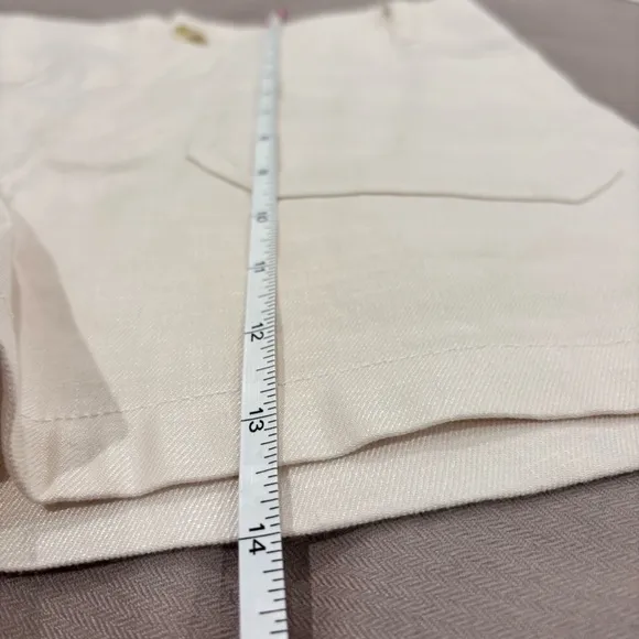 NWOT The Colette Shorts by Maeve: Linen Edition$88 Ivory Size 28 Anthropologie