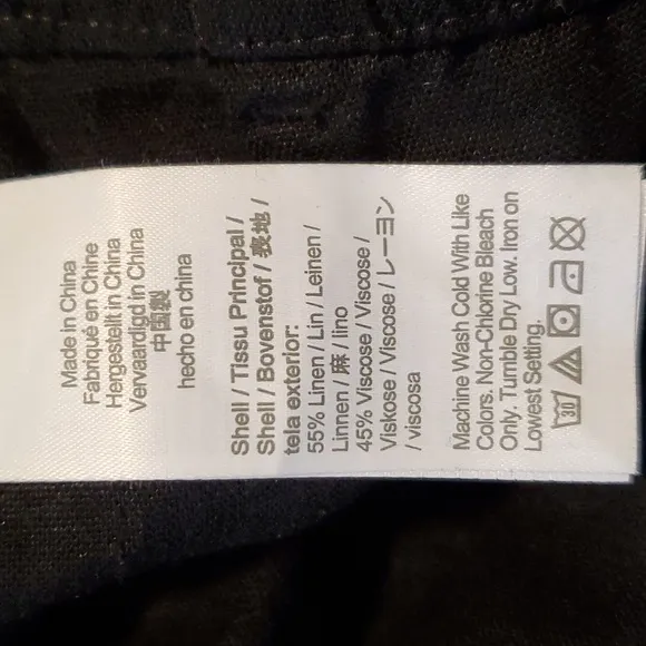 NWT 2-PACK J.Crew Linen Shorts, Pull On Neutral &amp; Black Drawstring Plus Size XXL