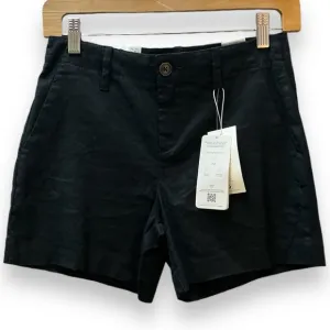 NWT Level 99 black short size 2 24 4 26 luxury boutique brand linen tencel blend