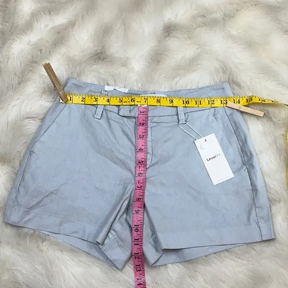 NWT Level 99 Shorts luxury Tencel linen lyocell size 24 2 pockets XS