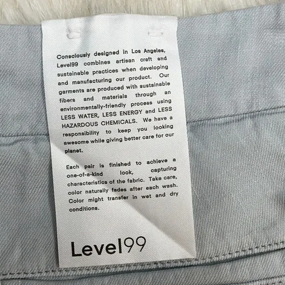 NWT Level 99 Shorts luxury Tencel linen lyocell size 24 2 pockets XS