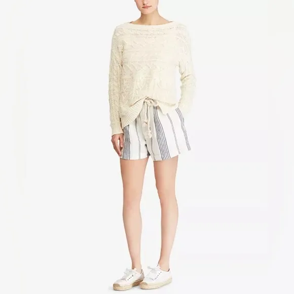 NWT, Polo Ralph Lauren Striped Linen Shorts