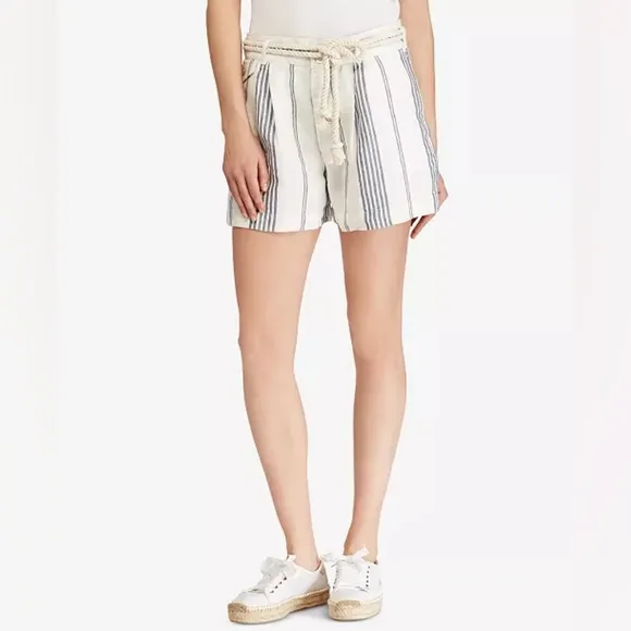 NWT, Polo Ralph Lauren Striped Linen Shorts