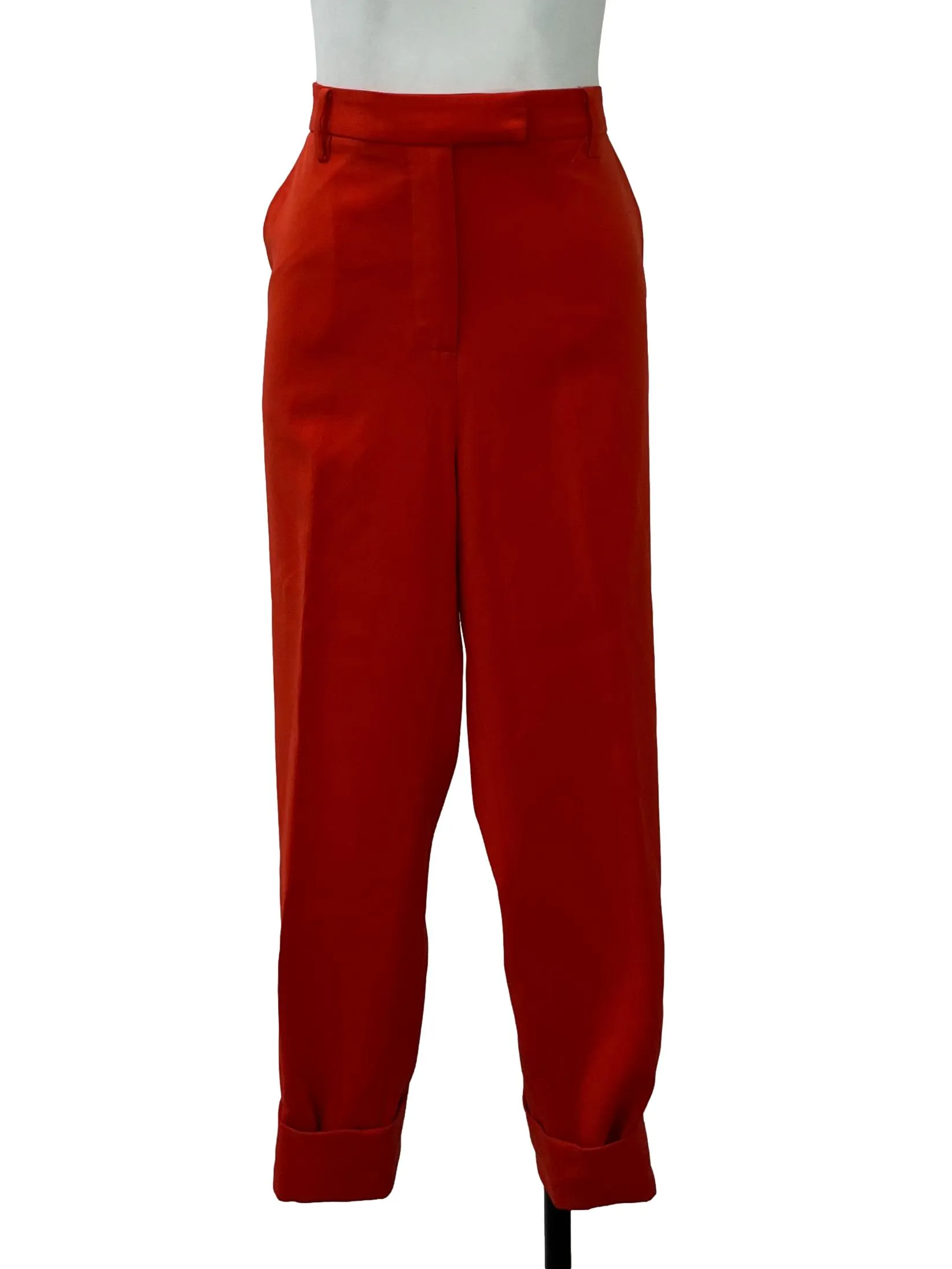 Orange Cuffed Pants