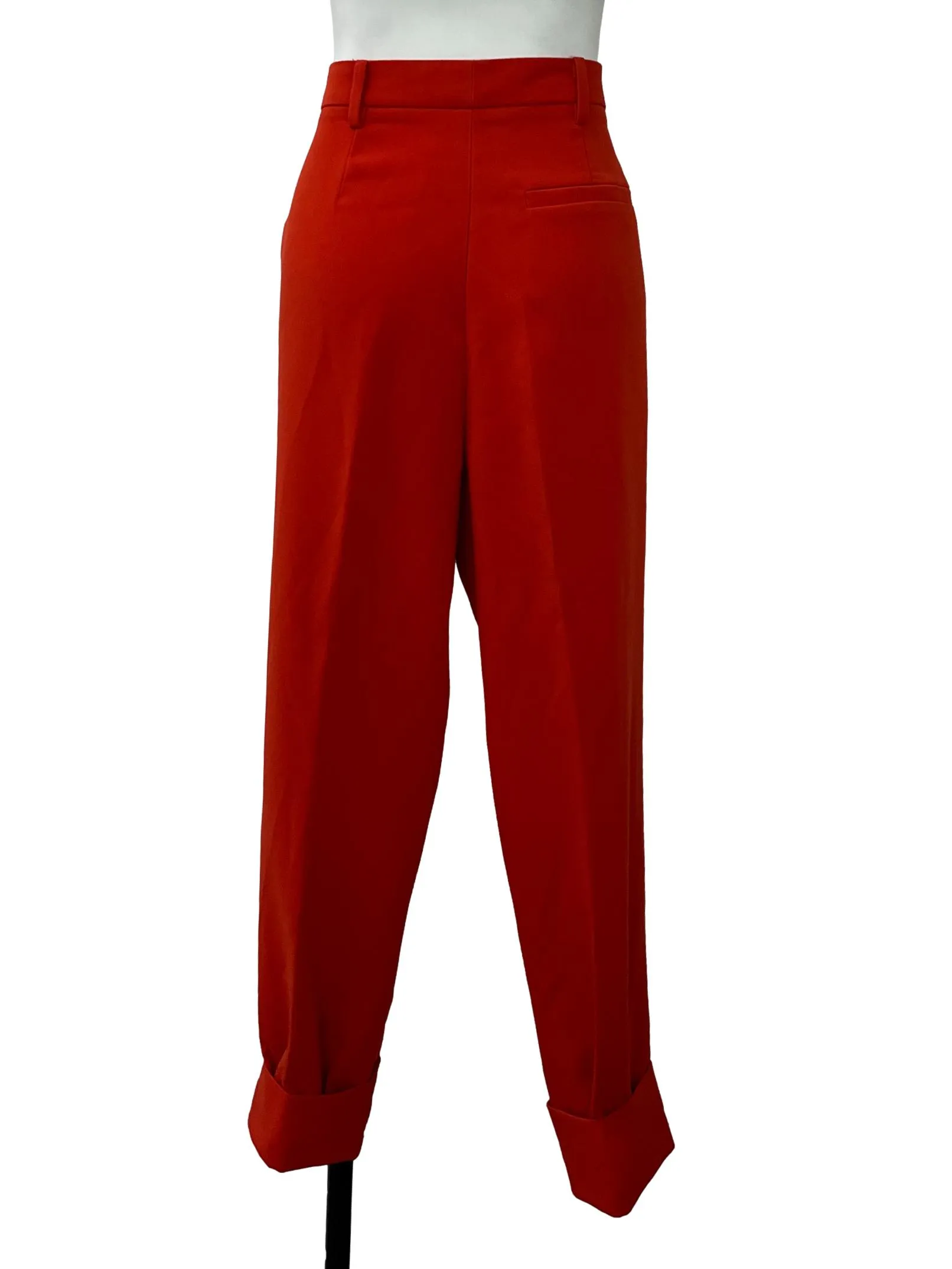 Orange Cuffed Pants