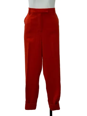 Orange Cuffed Pants