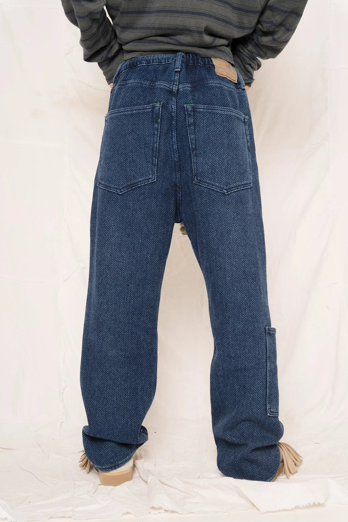 P68 Sashiko Indigo Stonewashed