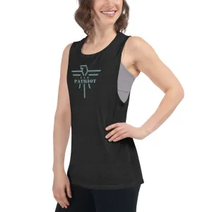 Patriot Eagle Sage Logo Ladies’ Muscle Tank