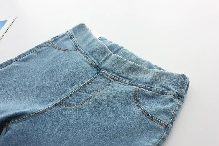 Pencil Elastic Waist Jeans