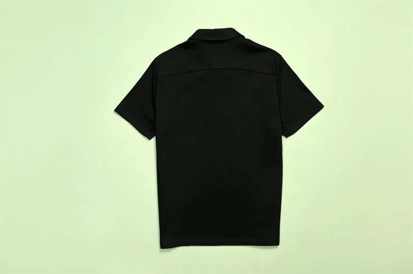 Perona   I   Mens-Thirts & Polos -Polos -Kenichi-Pma-Fv21-3002-Zip-Black  AS7525
