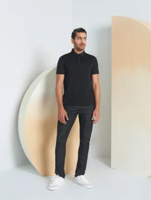 Perona   -   Mens-T-Shirts & Polos -Polos -Eathan-Pma-Ss24-00012-S-Black