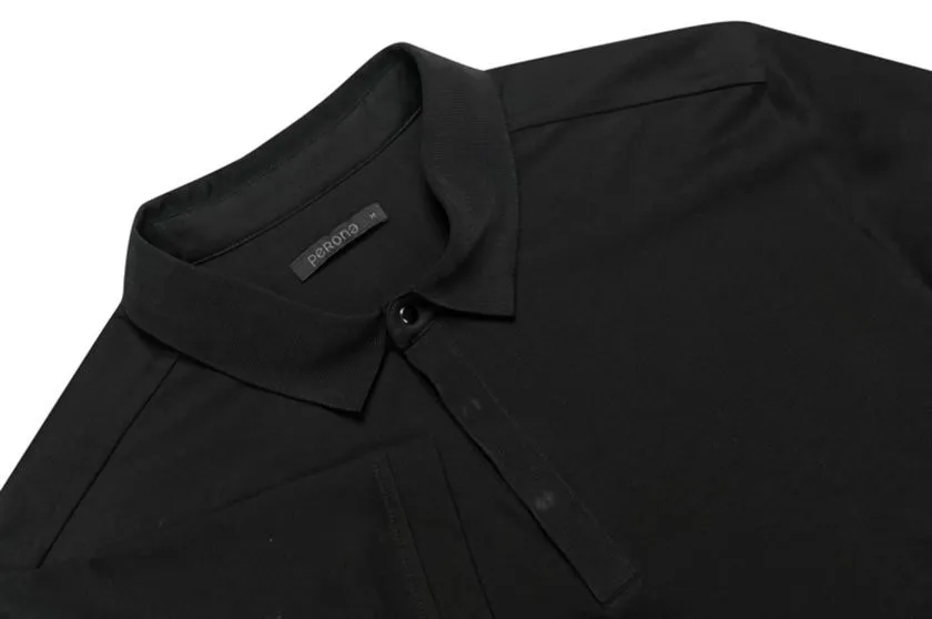 Perona   -   Mens-T-Shirts & Polos -Polos -Eathan-Pma-Ss24-00012-S-Black