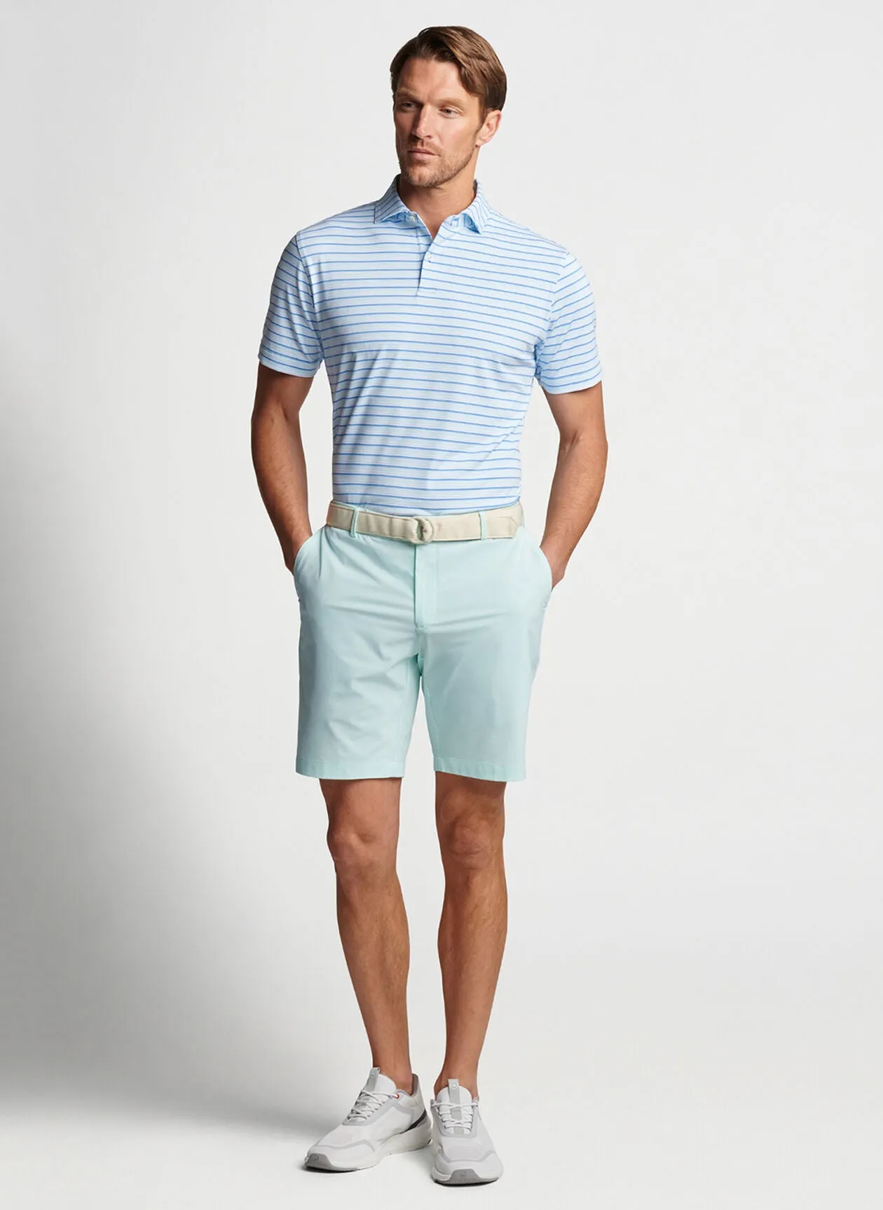 PETER MILLAR MARTIN PERFORMANCE JERSEY POLO - MARINA BLUE