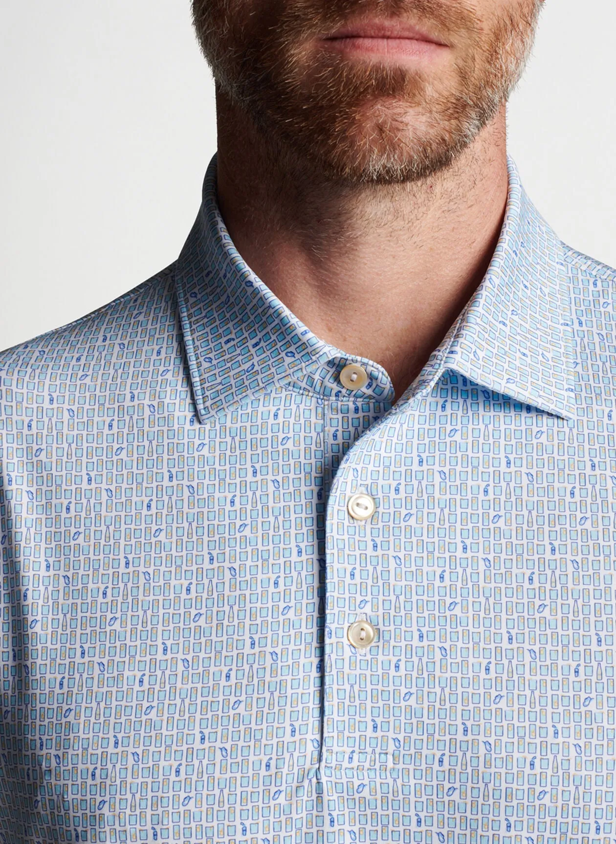 PETER MILLAR RANCH WATER PERFORMANCE POLO - WHITE