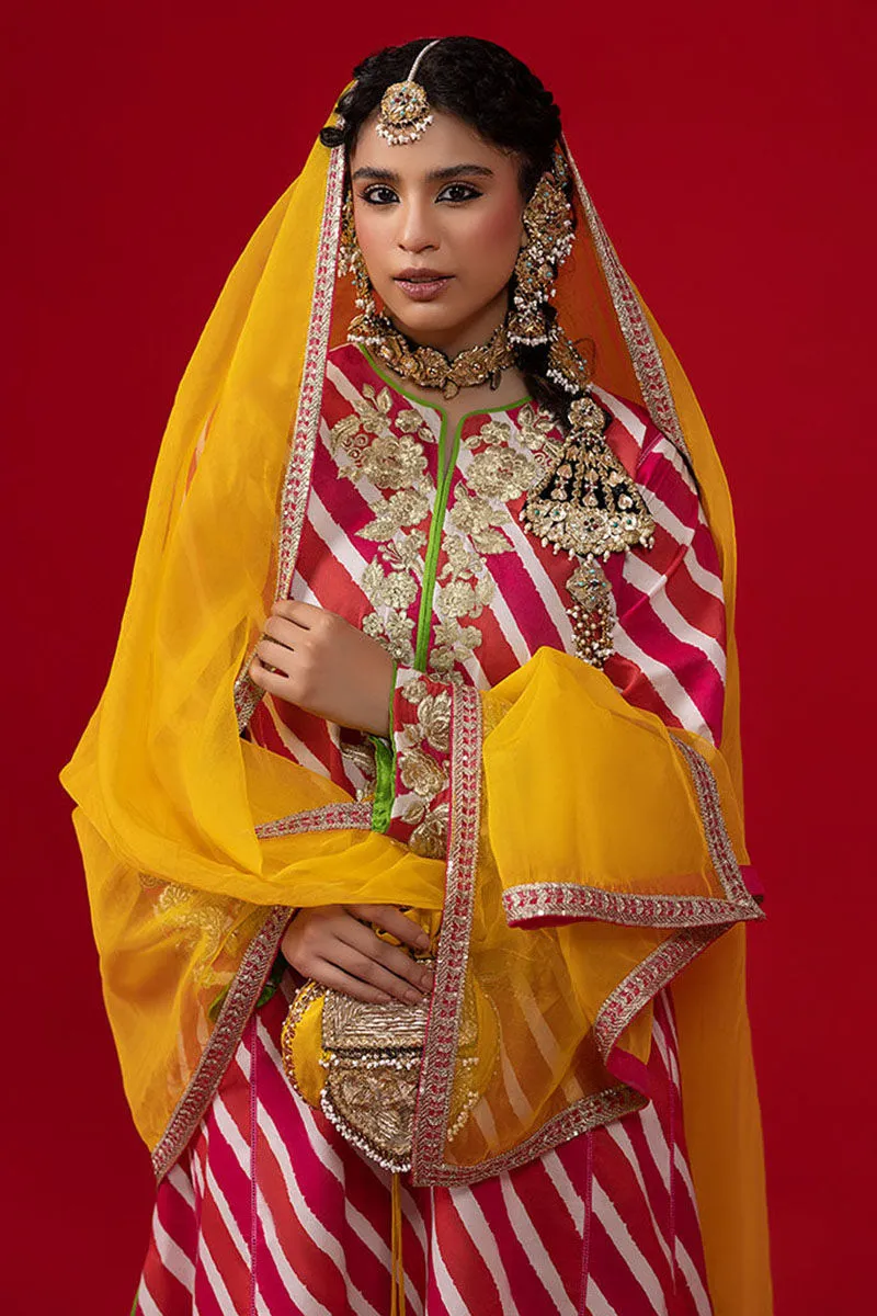 Pink White Gharara Kameez for Pakistani Wedding Dresses