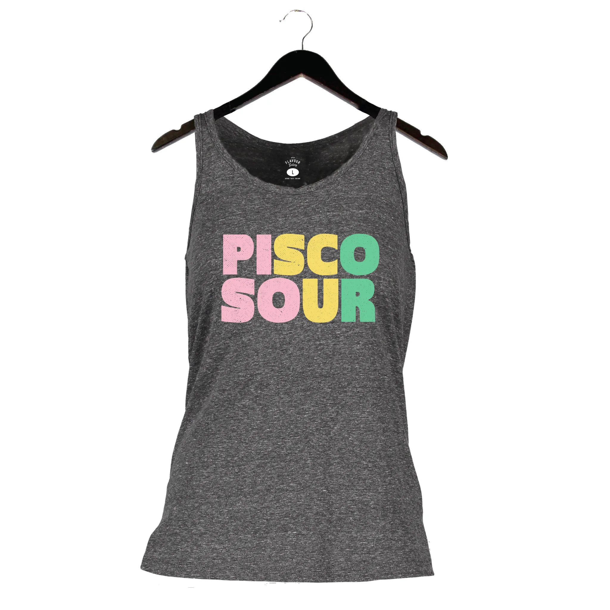 Pisco Sour - Women's Racerback Tank - Black Mélange