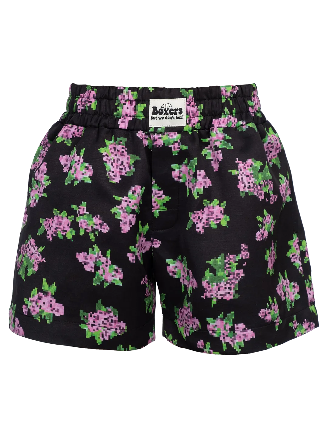 Pixel Flower-print Boxer Shorts