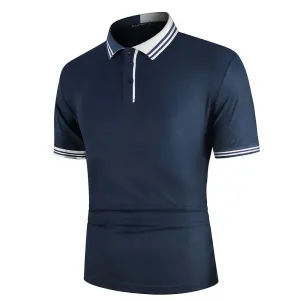 Polo bleu marine homme