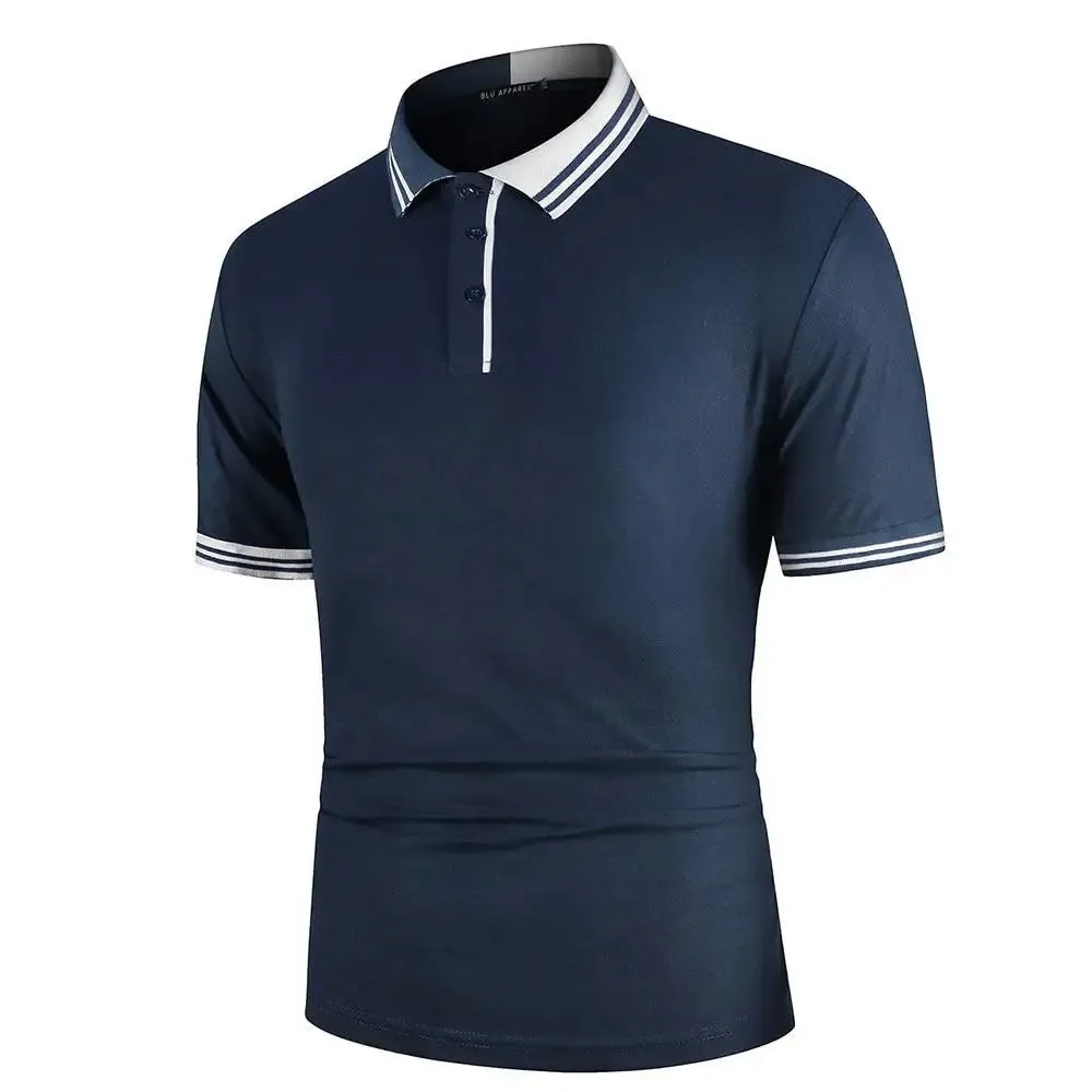 Polo bleu marine homme