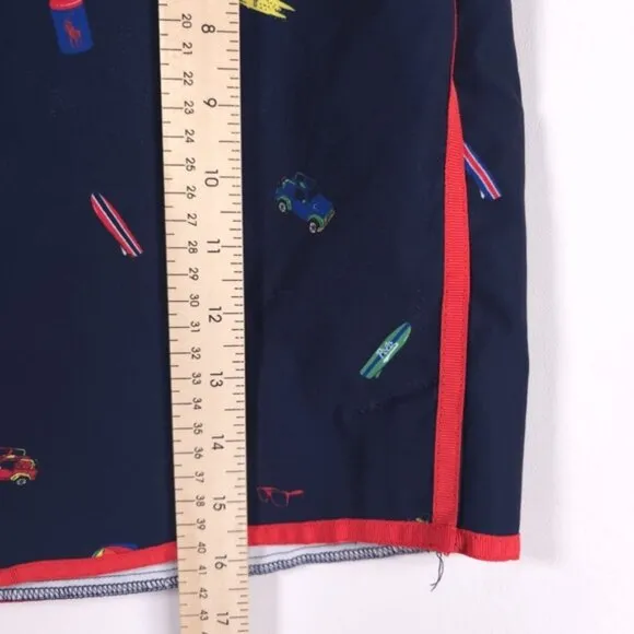 POLO RALPH LAUREN Navy BEACH-PRINT Golf Tennis SKORT Size 2