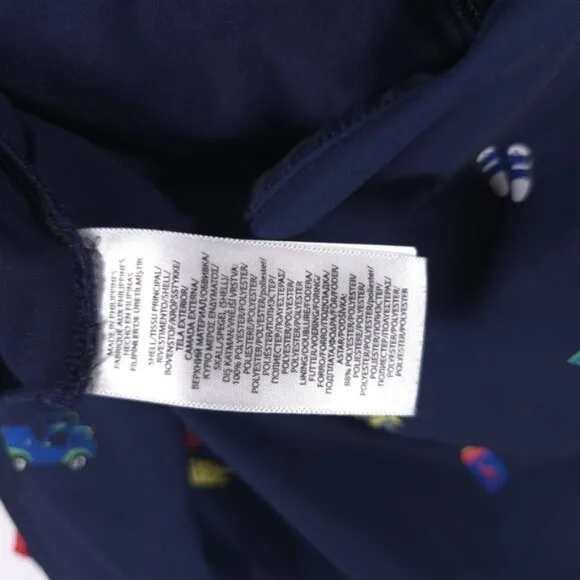 POLO RALPH LAUREN Navy BEACH-PRINT Golf Tennis SKORT Size 2