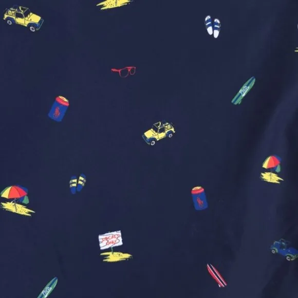 POLO RALPH LAUREN Navy BEACH-PRINT Golf Tennis SKORT Size 2