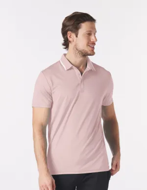 Power Fade Polo: Adobe Rose