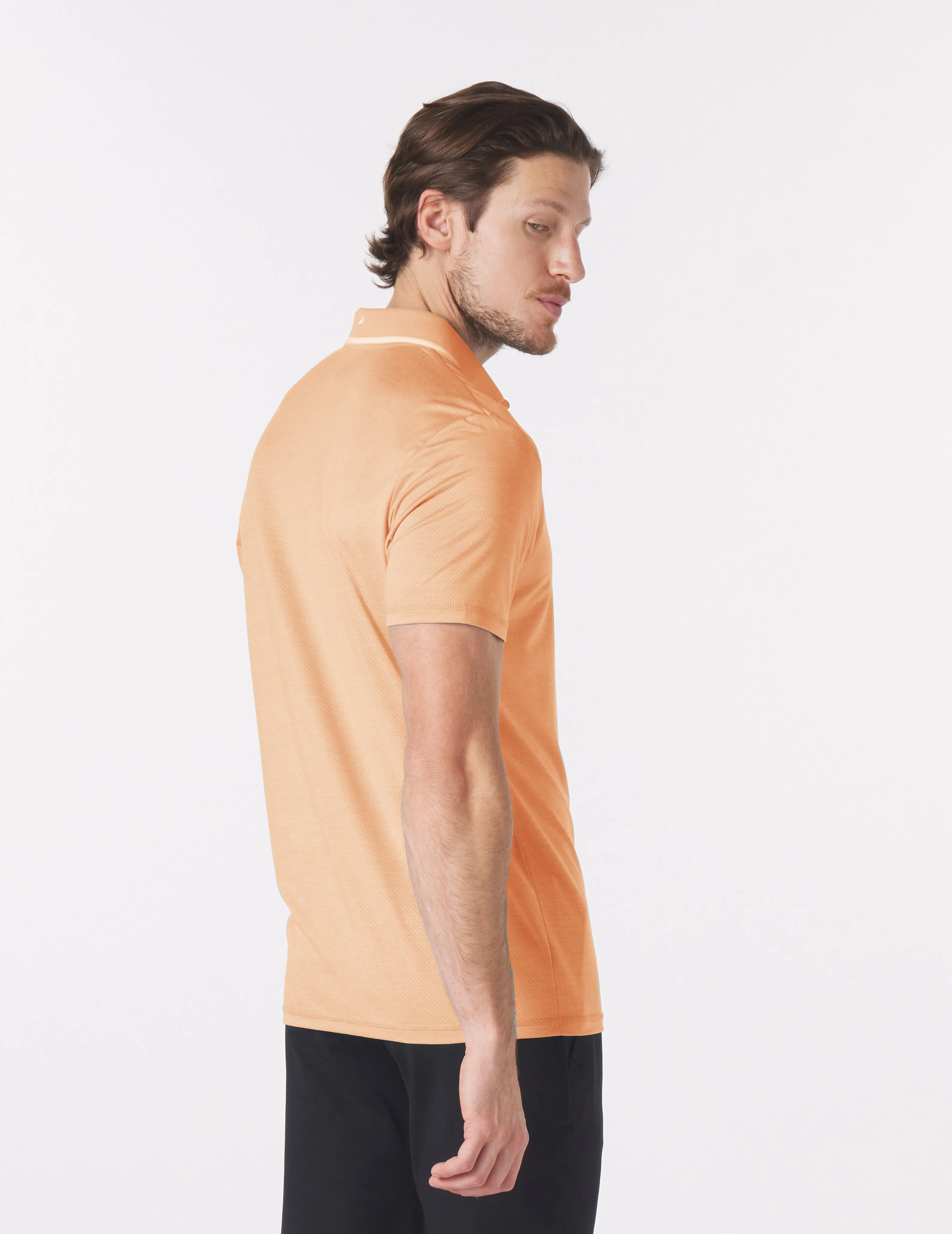Power Fade Polo: Orange Wine