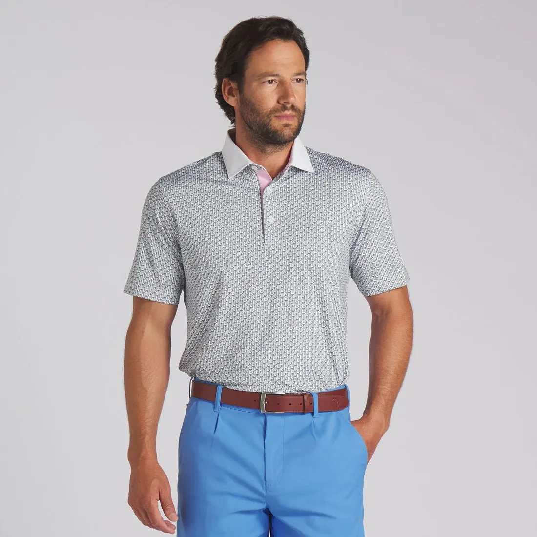 Puma Men's AP MATTR Iced Tea Golf Polo