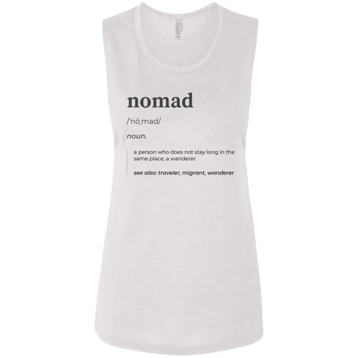 "Nomad Definition" Ladies' Flowy Muscle Tank
