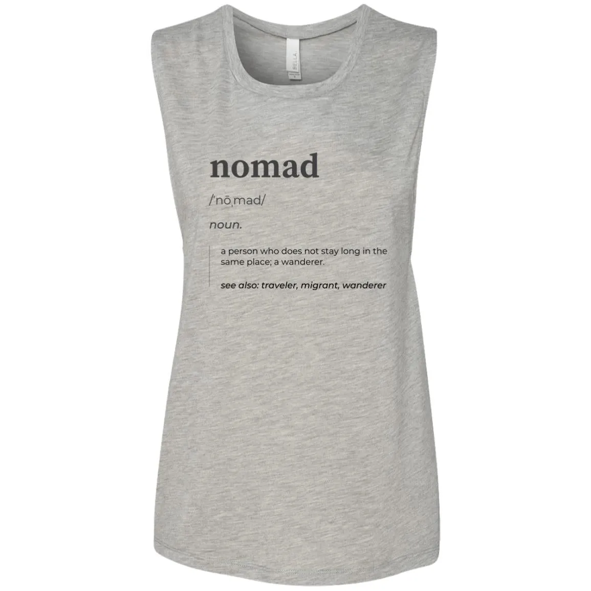 "Nomad Definition" Ladies' Flowy Muscle Tank