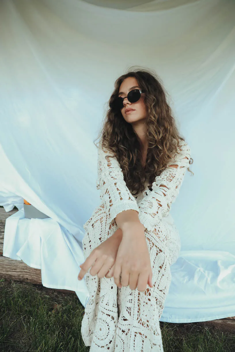 Rae: Crochet Effect Pants