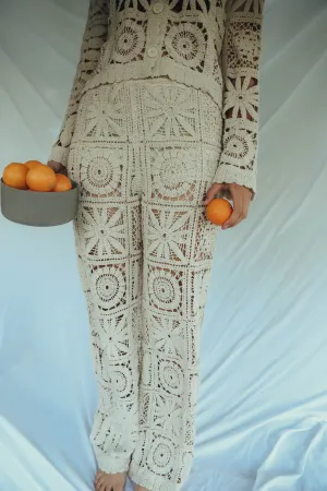 Rae: Crochet Effect Pants