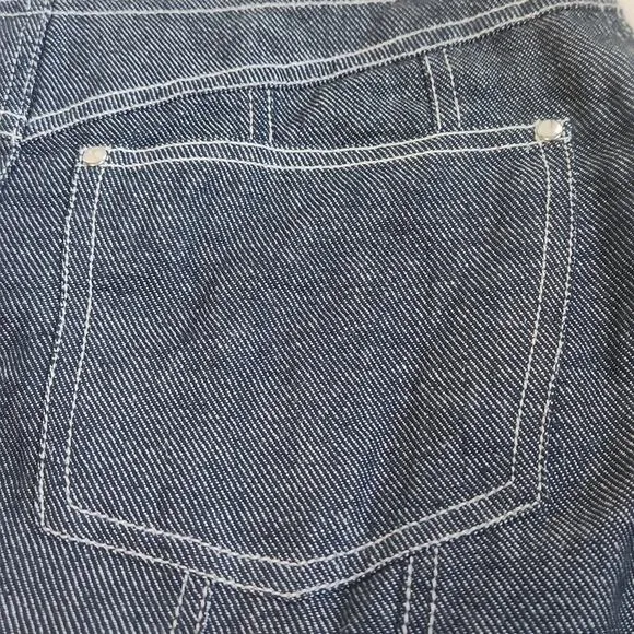 Revolve h:ours Womens Altagracia Linen Blend Cut Out Chambray Skort SZ XS NWOT